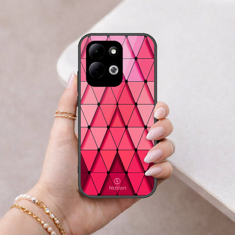 Xiaomi Redmi 17 Cover - Floral Series - Design 5 - Pink & White - HQ Premium Shine Durable Shatterproof Case