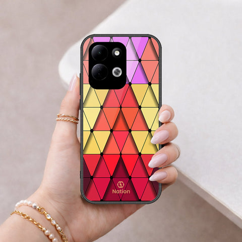 Xiaomi Redmi 17 Cover - Floral Series - Design 6 - Red & Orange - HQ Premium Shine Durable Shatterproof Case