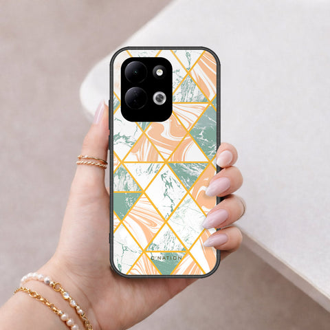Xiaomi Redmi 17 Cover - Floral Series - Design 15 - Blue & Green - HQ Premium Shine Durable Shatterproof Case