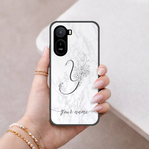 Xiaomi Poco C85x Cover - Personalized Alphabet Series - HQ Ultra Shine Premium Infinity Glass Soft Silicon Borders Case
