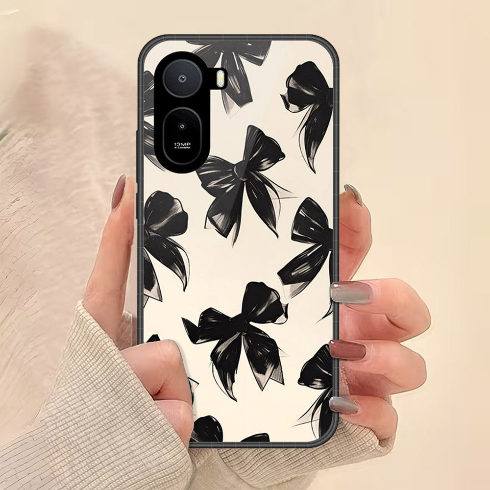 Xiaomi Poco C85x Cover - Onation Bow Series - HQ Ultra Shine Premium Infinity Glass Soft Silicon Borders Case