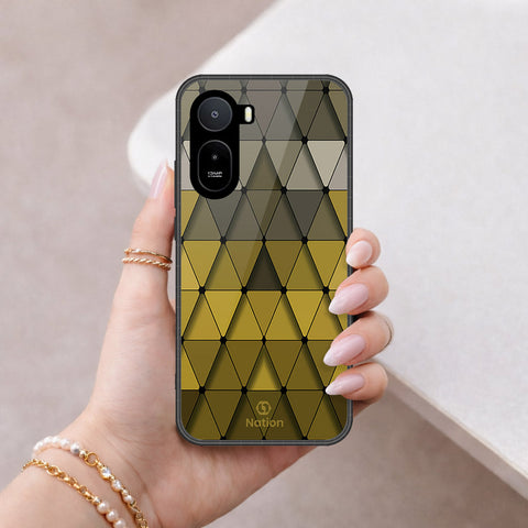 Xiaomi Poco C85x Cover - Onation Pyramid Series - HQ Ultra Shine Premium Infinity Glass Soft Silicon Borders Case