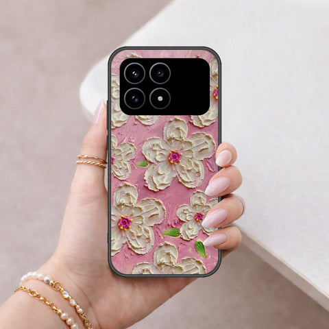 Xiaomi Poco F8 Pro Cover - Floral Series - Design 5 - Pink & White - HQ Premium Shine Durable Shatterproof Case