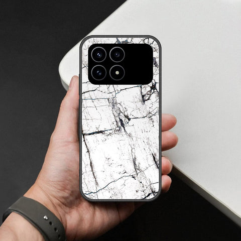 Xiaomi Poco F8 Pro Cover - White Marble Series 2 - HQ Premium Shine Durable Shatterproof Case