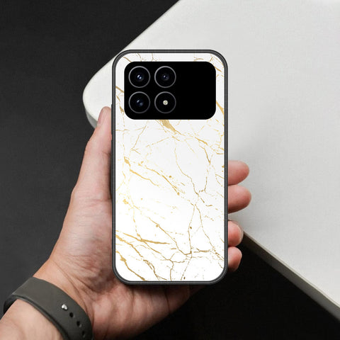 Xiaomi Poco F8 Pro Cover - White Marble Series 2 - HQ Premium Shine Durable Shatterproof Case