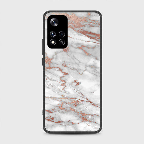 Xiaomi Redmi Note 11 Pro (China) Cover- White Marble Series 2 - HQ Ultra Shine Premium Infinity Glass Soft Silicon Borders Case