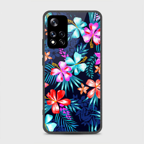 Xiaomi Redmi Note 11 Pro (China) Cover- Floral Series - HQ Ultra Shine Premium Infinity Glass Soft Silicon Borders Case