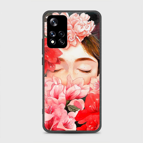 Xiaomi Redmi Note 11 Pro (China) Cover- Floral Series - HQ Ultra Shine Premium Infinity Glass Soft Silicon Borders Case