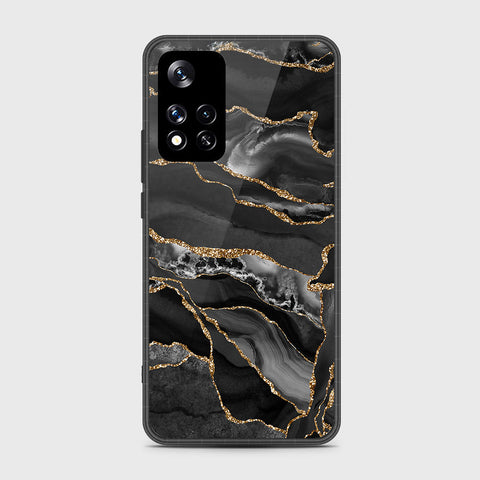 Xiaomi Redmi Note 11 Pro (China) Cover- Black Marble Series - HQ Ultra Shine Premium Infinity Glass Soft Silicon Borders Case