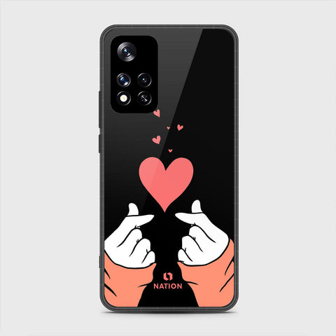 Xiaomi Redmi Note 11 Pro (China) Cover- Onation Heart Series - HQ Ultra Shine Premium Infinity Glass Soft Silicon Borders Case