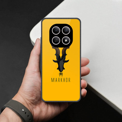 Xiaomi Redmi Note 15 Cover - Markhor Series - HQ Ultra Shine Premium Infinity Glass Soft Silicon Borders Case