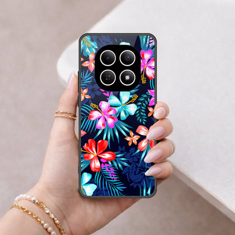 Xiaomi Redmi Note 15 Cover - Floral Series - HQ Ultra Shine Premium Infinity Glass Soft Silicon Borders Case