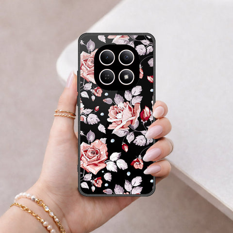 Xiaomi Redmi Note 15 Cover - Floral Series - HQ Ultra Shine Premium Infinity Glass Soft Silicon Borders Case