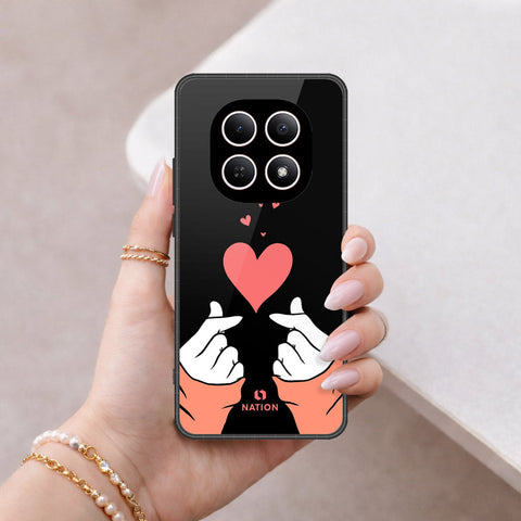 Xiaomi Redmi Note 15 Cover - Onation Heart Series - HQ Ultra Shine Premium Infinity Glass Soft Silicon Borders Case