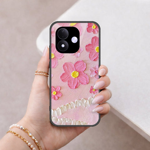 Xiaomi Redmi Note17 Cover - Floral Series - Design 2 - Pink - HQ Premium Shine Durable Shatterproof Case