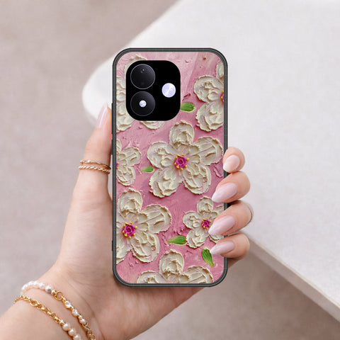 Xiaomi Redmi Note17 Cover - Floral Series - Design 5 - Pink & White - HQ Premium Shine Durable Shatterproof Case