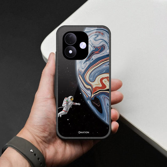 Xiaomi Redmi Note 17 4G Cover - Cosmic Marble Astronaut Design - HQ Premium Shine Durable Shatterproof Case