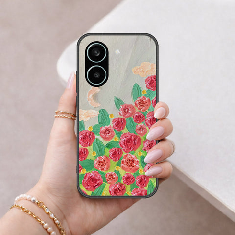 Xiaomi Poco X8 Pro Cover - Floral Series - Design 10 - Red & Green - HQ Premium Shine Durable Shatterproof Case