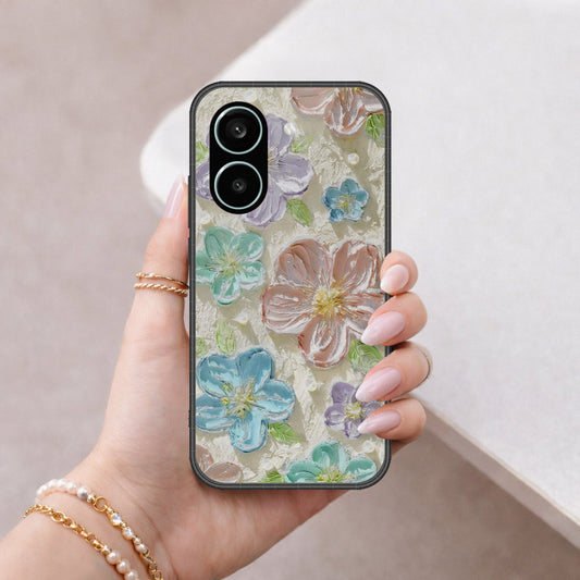 Xiaomi Redmi Turbo 5 Cover - Floral Series - Design 14 - Blue & Purple - HQ Premium Shine Durable Shatterproof Case
