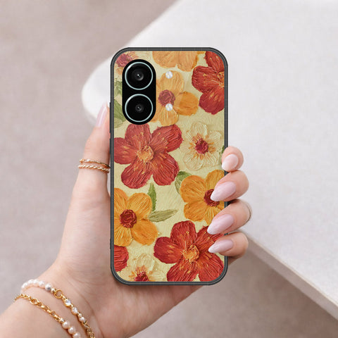Xiaomi Redmi Turbo 5 Max Cover - Floral Series - Design 6 - Red & Orange - HQ Premium Shine Durable Shatterproof Case