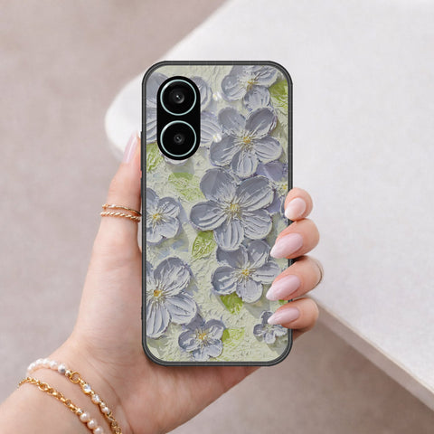Xiaomi Redmi Turbo 5 Max Cover - Floral Series - Design 12 - Grey & Green - HQ Premium Shine Durable Shatterproof Case