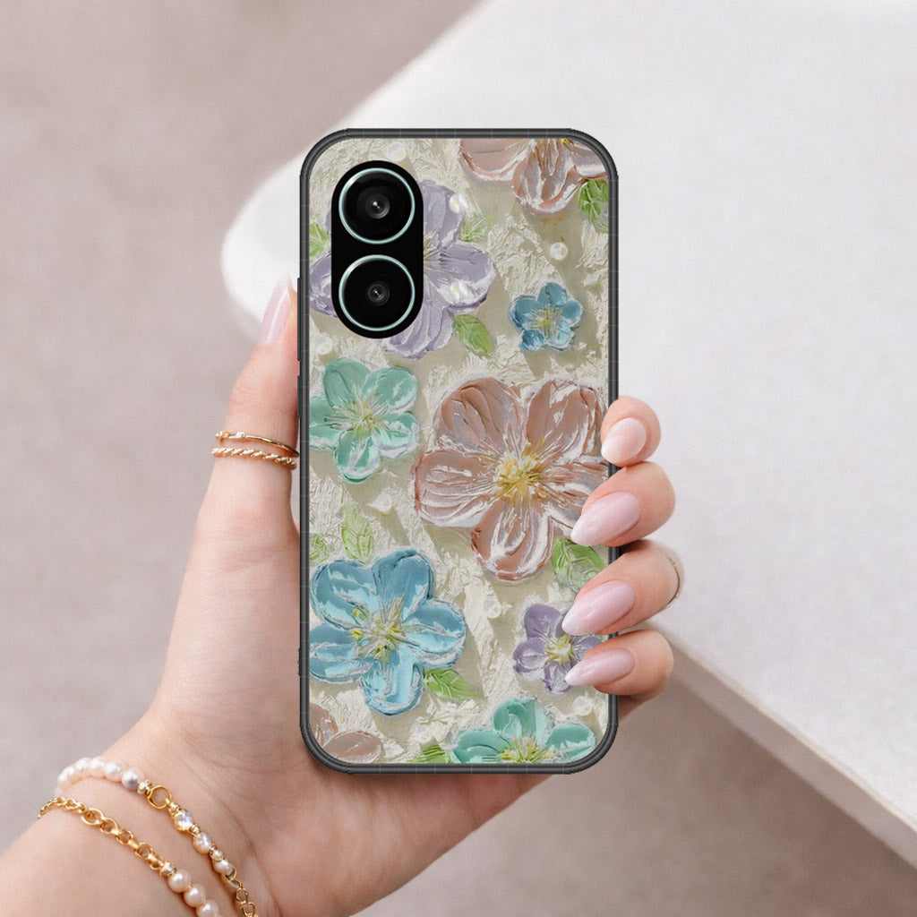 Xiaomi Redmi Turbo 5 Max Cover - Floral Series - Design 14 - Blue & Purple - HQ Premium Shine Durable Shatterproof Case