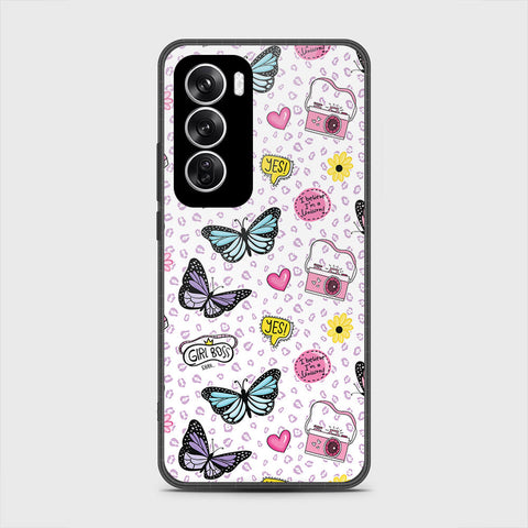 Oppo Reno 12 Cover - Vanilla Dream Series - HQ Premium Shine Durable Shatterproof Case