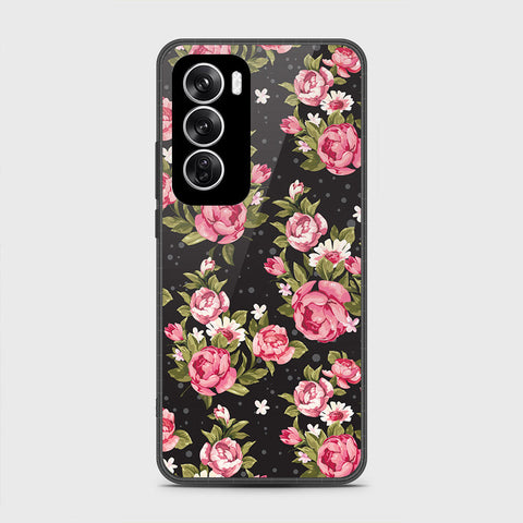 Oppo Reno 12 Cover - Floral Series - HQ Premium Shine Durable Shatterproof Case