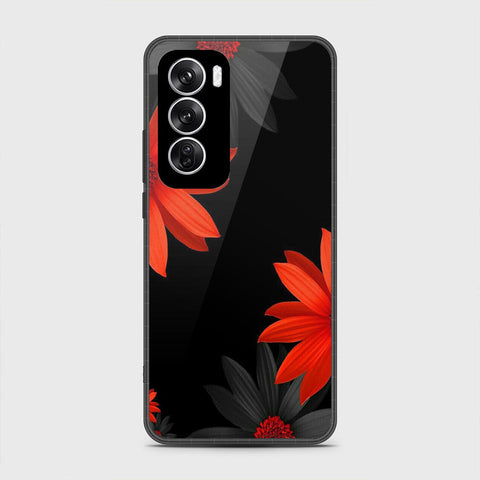 Oppo Reno 12 Cover - Floral Series 2 - HQ Premium Shine Durable Shatterproof Case
