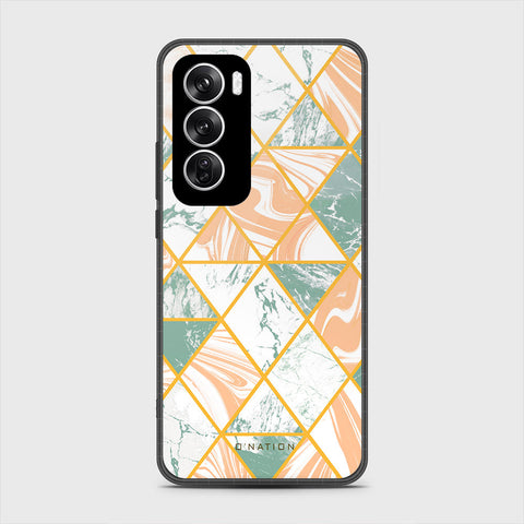 Oppo Reno 12 Cover - O'Nation Shades of Marble Series - HQ Premium Shine Durable Shatterproof Case