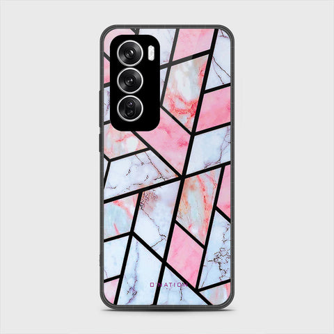Oppo Reno 12 Cover - O'Nation Shades of Marble Series - HQ Premium Shine Durable Shatterproof Case