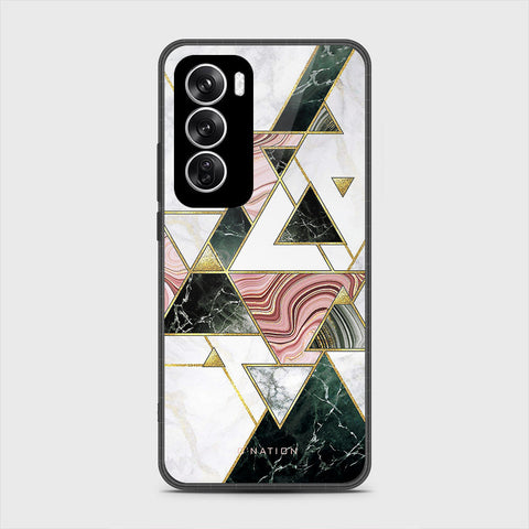 Oppo Reno 12 Cover - O'Nation Shades of Marble Series - HQ Premium Shine Durable Shatterproof Case