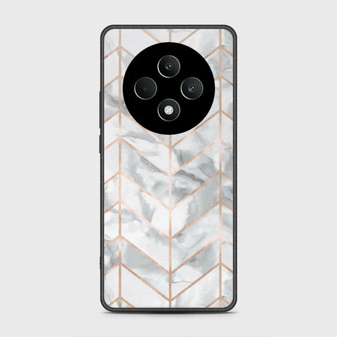 Oppo Reno 12F 4G Cover- White Marble Series 2 - HQ Premium Shine Durable Shatterproof Case