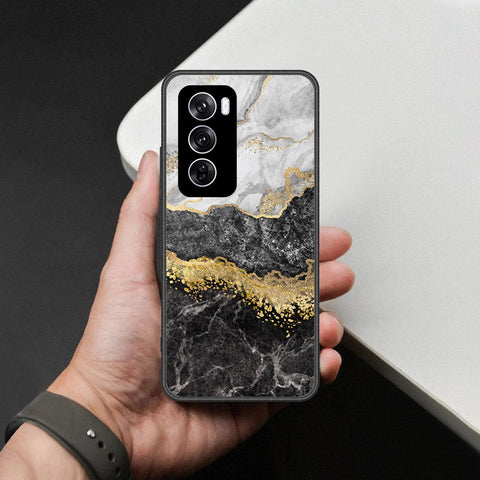 Oppo Reno 12 Pro Cover - Colorful Marble Series - HQ Premium Shine Durable Shatterproof Case