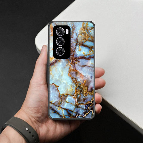 Oppo Reno 12 Pro Cover - Colorful Marble Series - HQ Premium Shine Durable Shatterproof Case