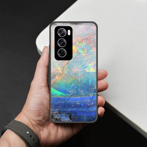 Oppo Reno 12 Pro Cover - Colorful Marble Series - HQ Premium Shine Durable Shatterproof Case