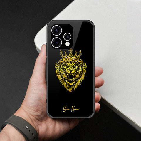 Oppo Reno 15 Cover - Gold Series - HQ Ultra Shine Premium Infinity Glass Soft Silicon Borders Case