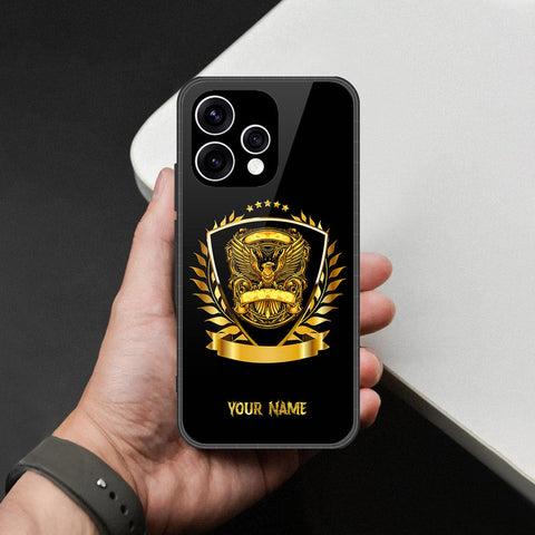 Oppo Reno 15c Cover - Gold Series - HQ Ultra Shine Premium Infinity Glass Soft Silicon Borders Case