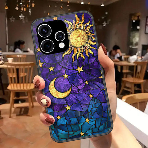 Oppo Reno 15c Cover - Celestial Starry Universe Series - HQ Ultra Shine Premium Infinity Glass Soft Silicon Borders Case
