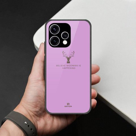 Oppo Reno 15c Cover - Nice Series - HQ Ultra Shine Premium Infinity Glass Soft Silicon Borders Case