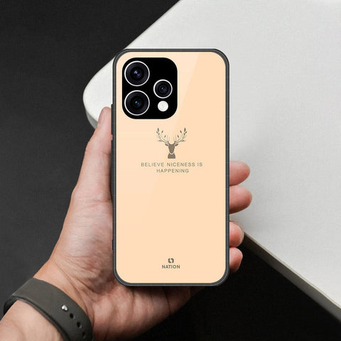 Oppo Reno 15c Cover - Nice Series - HQ Ultra Shine Premium Infinity Glass Soft Silicon Borders Case