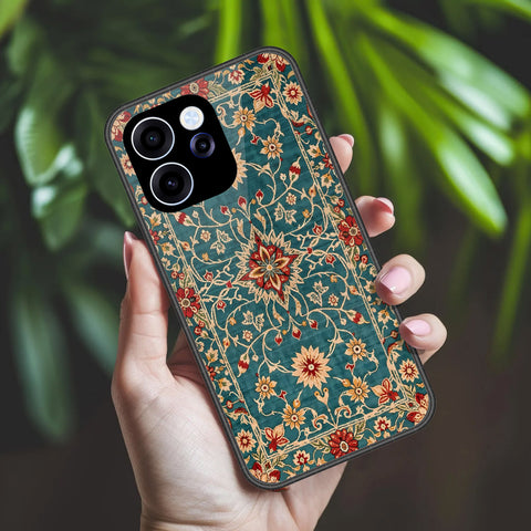 Oppo Reno 15FS Cover - ONation Persian Rugs Series 2 - HQ Ultra Shine Premium Infinity Glass Soft Silicon Borders Case