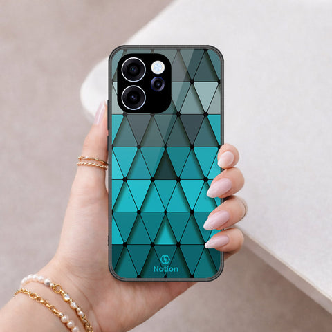 Oppo Reno 15F Cover - Onation Pyramid Series - HQ Ultra Shine Premium Infinity Glass Soft Silicon Borders Case
