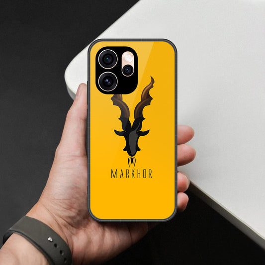 Oppo Reno 15 Pro Cover - Markhor Series - HQ Ultra Shine Premium Infinity Glass Soft Silicon Borders Case