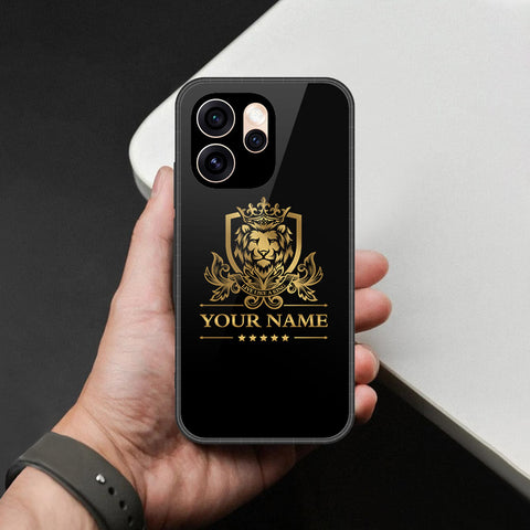 Oppo Reno 15 China Cover - Gold Series - HQ Ultra Shine Premium Infinity Glass Soft Silicon Borders Case