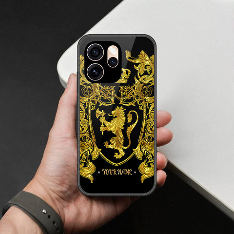 Oppo Reno 15 China Cover - Gold Series - HQ Ultra Shine Premium Infinity Glass Soft Silicon Borders Case