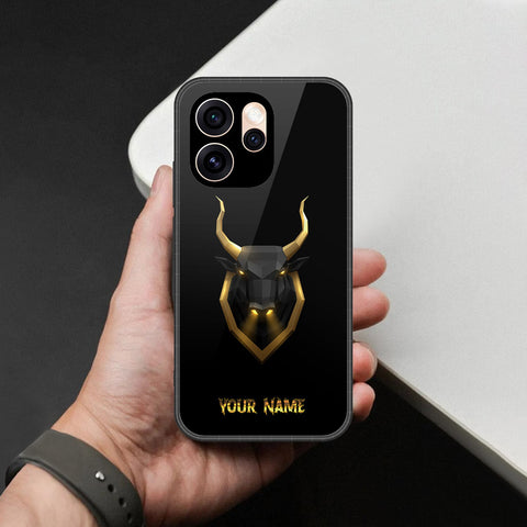 Oppo Reno 15 China Cover - Gold Series - HQ Ultra Shine Premium Infinity Glass Soft Silicon Borders Case