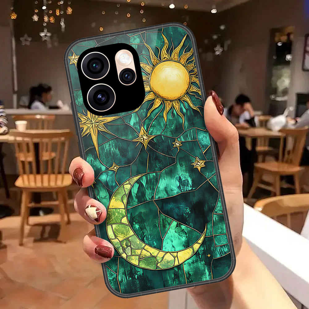 Oppo Reno 15 Pro Cover - Celestial Starry Universe Series - HQ Ultra Shine Premium Infinity Glass Soft Silicon Borders Case