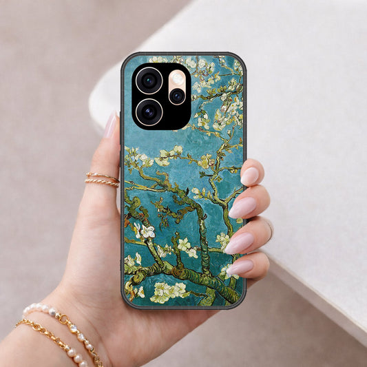 Oppo Reno 15 China Cover - Floral Series 2 - HQ Ultra Shine Premium Infinity Glass Soft Silicon Borders Case