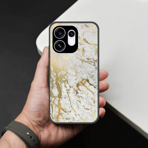Oppo Reno 16 Cover - White Marble Series - HQ Premium Shine Durable Shatterproof Case